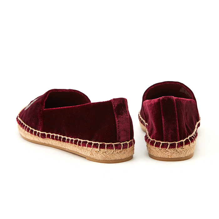 토리버치(TORYBURCH) 로고 체인 에스파듀 여자 벨벳 스니커즈 40847 636