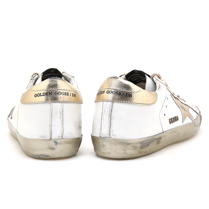 골든구스(GOLDEN GOOSE) 슈퍼스타 로우 스파클 골드 남자 스니커즈 GCOMS590 E37