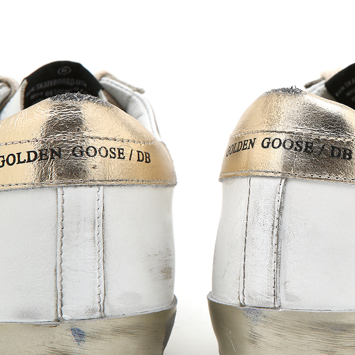 골든구스(GOLDEN GOOSE) 슈퍼스타 로우 스파클 골드 남자 스니커즈 GCOMS590 E37