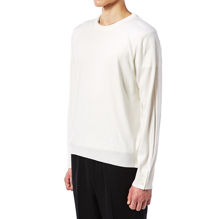 톰브라운(THOM BROWNE) 남자 울 니트 MKA099A 02408 100_17F
