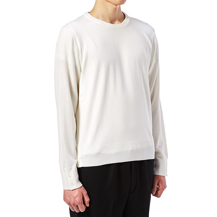 톰브라운(THOM BROWNE) 남자 울 니트 MKA099A 02408 100_17F
