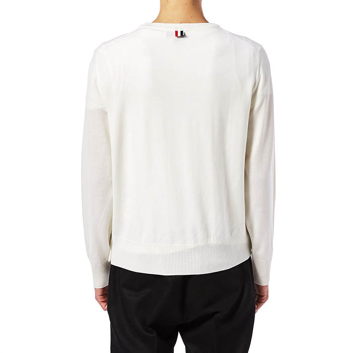톰브라운(THOM BROWNE) 남자 울 니트 MKA099A 02408 100_17F