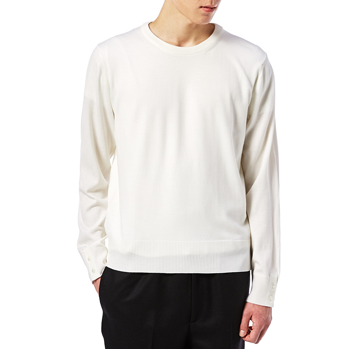 톰브라운(THOM BROWNE) 남자 울 니트 MKA099A 02408 100_17F