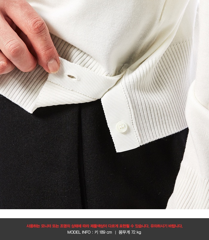 톰브라운(THOM BROWNE) 남자 울 니트 MKA099A 02408 100_17F