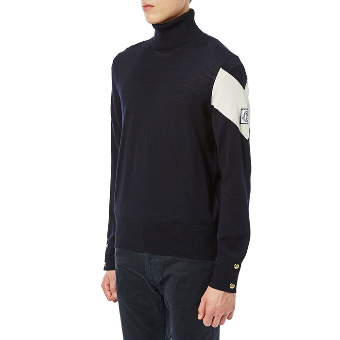 몽클레어(MONCLER) 감마블루 남자 울 니트 9224500 979AC 742