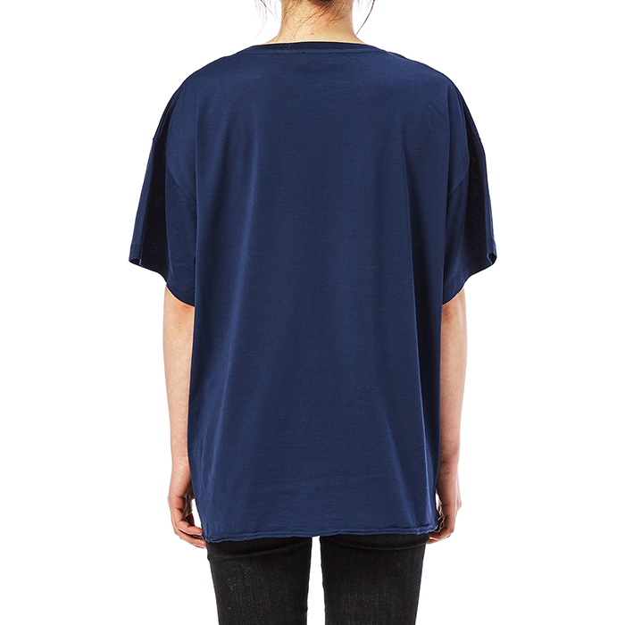 생로랑(SAINT LAURENT PARIS) 유니버시티 오버사이즈 여자 반팔티셔츠 480275 YB2HK 4064