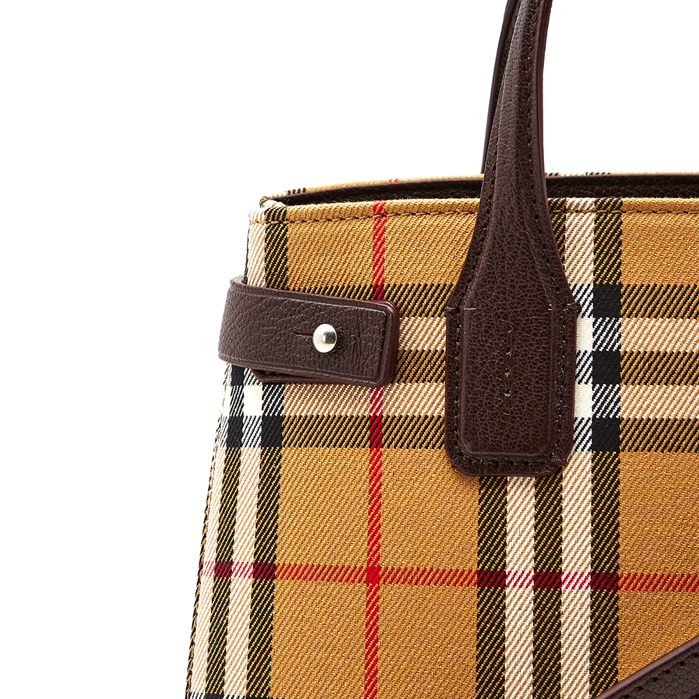 버버리(BURBERRY) 스몰 빈티지 체크 배너 여자 토트겸숄더백 SM BANNER 4076950