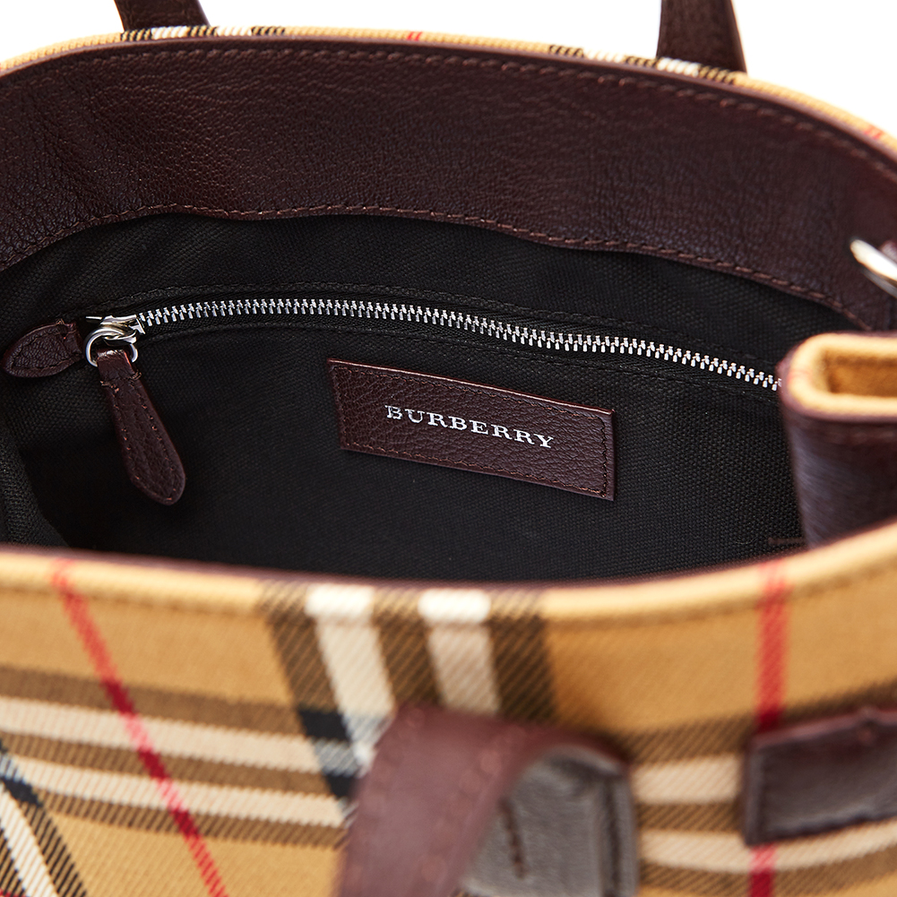 버버리(BURBERRY) 스몰 빈티지 체크 배너 여자 토트겸숄더백 SM BANNER 4076950