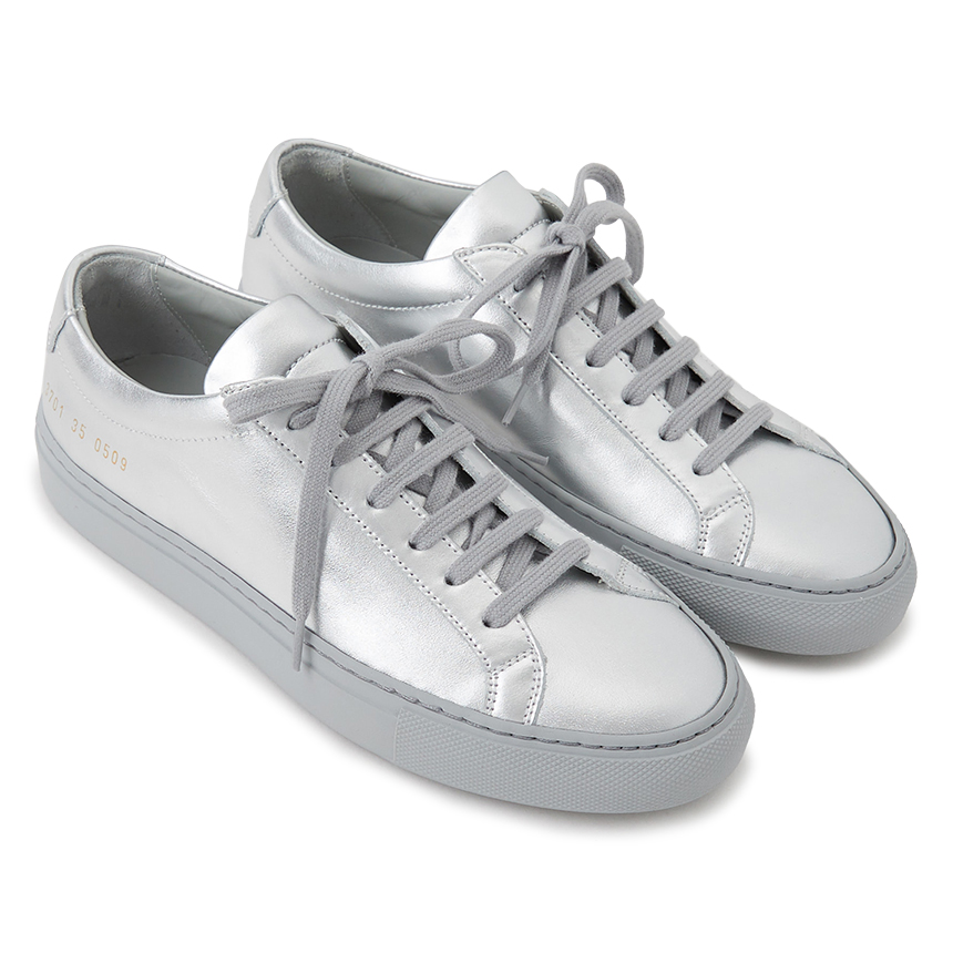 커먼프로젝트(COMMON PROJECTS) 오리지널 아킬레스 로우 여자 스니커즈 3701 0509 SILVER