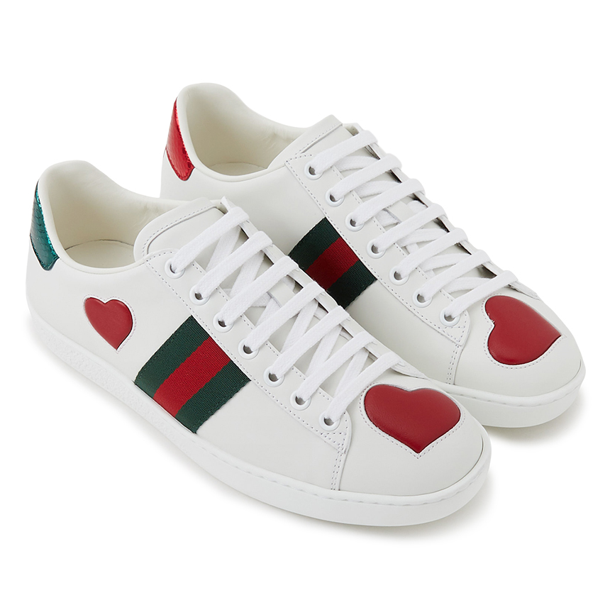 구찌(GUCCI) 하트 에이스 여자 스니커즈 435638 A38M0 9074