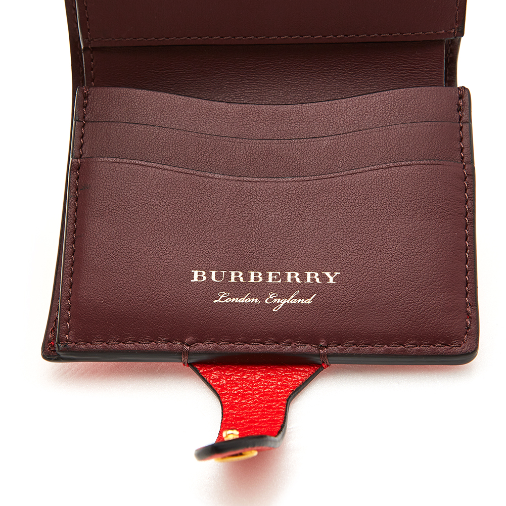 버버리(BURBERRY) 이퀘스트리안 쉴드 투톤 여자 반지갑 SM HARLOW 4074990