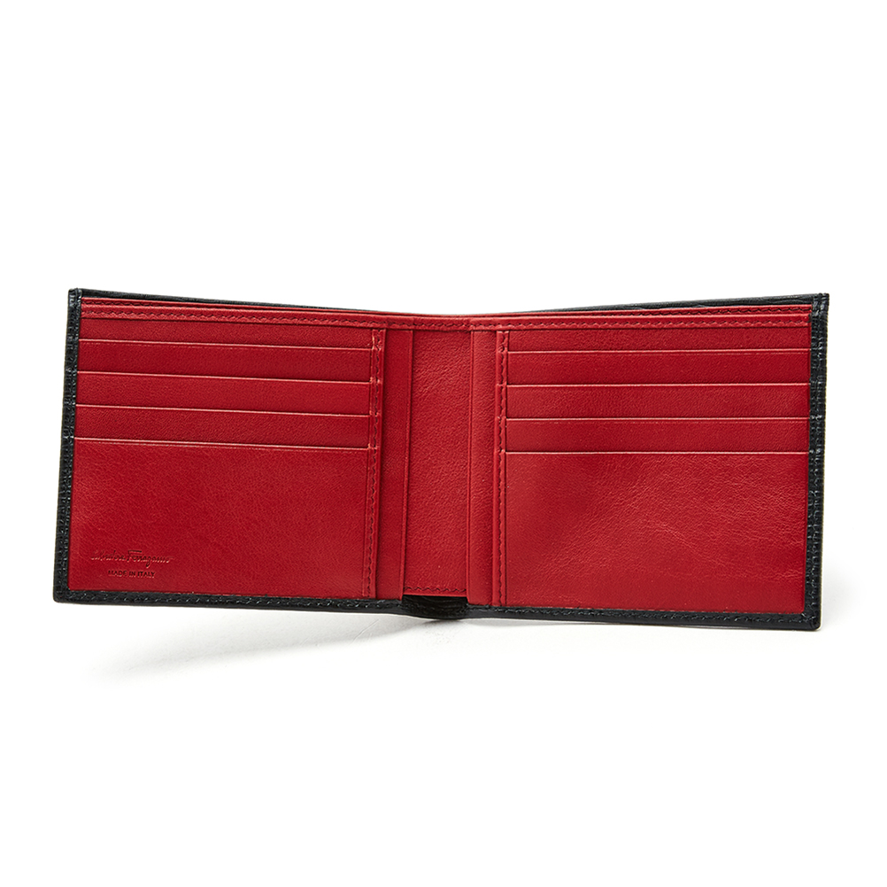 페라가모(FERRAGAMO) 더블 간치니 남자 반지갑 66 A063 NERO 0685956_00JL