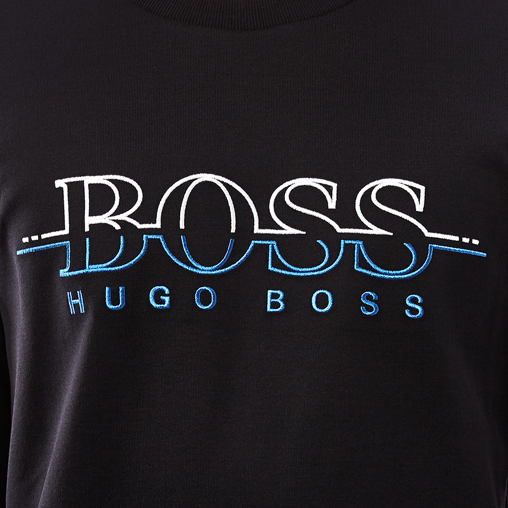 보스(BOSS) 살보 슬림핏 남자 긴팔 맨투맨 티셔츠 50387162 001