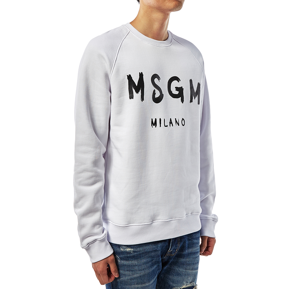 엠에스지엠(MSGM) 로고 남자 긴팔 기모 맨투맨 티셔츠 2540MM104 184799 01