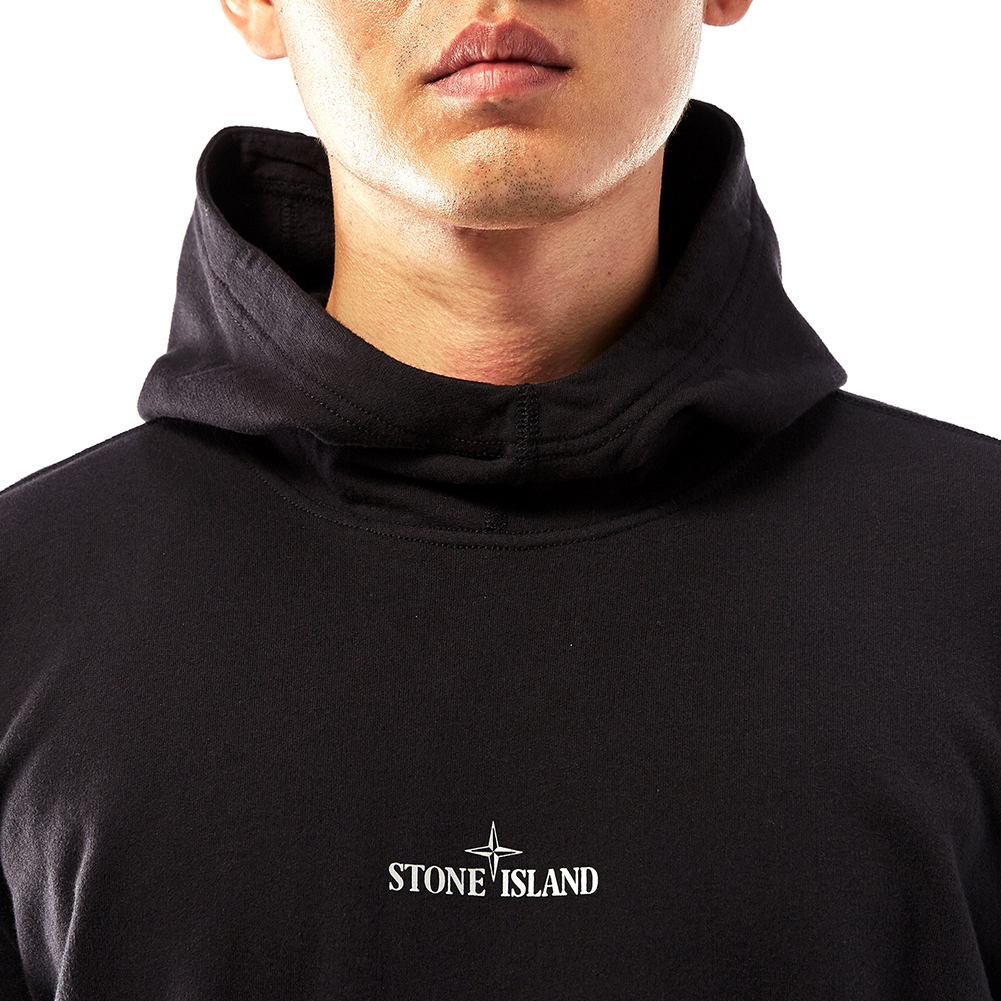 스톤아일랜드(STONE ISLAND) 로고 후드 남자 긴팔 기모 맨투맨 티셔츠 691560743 V0029