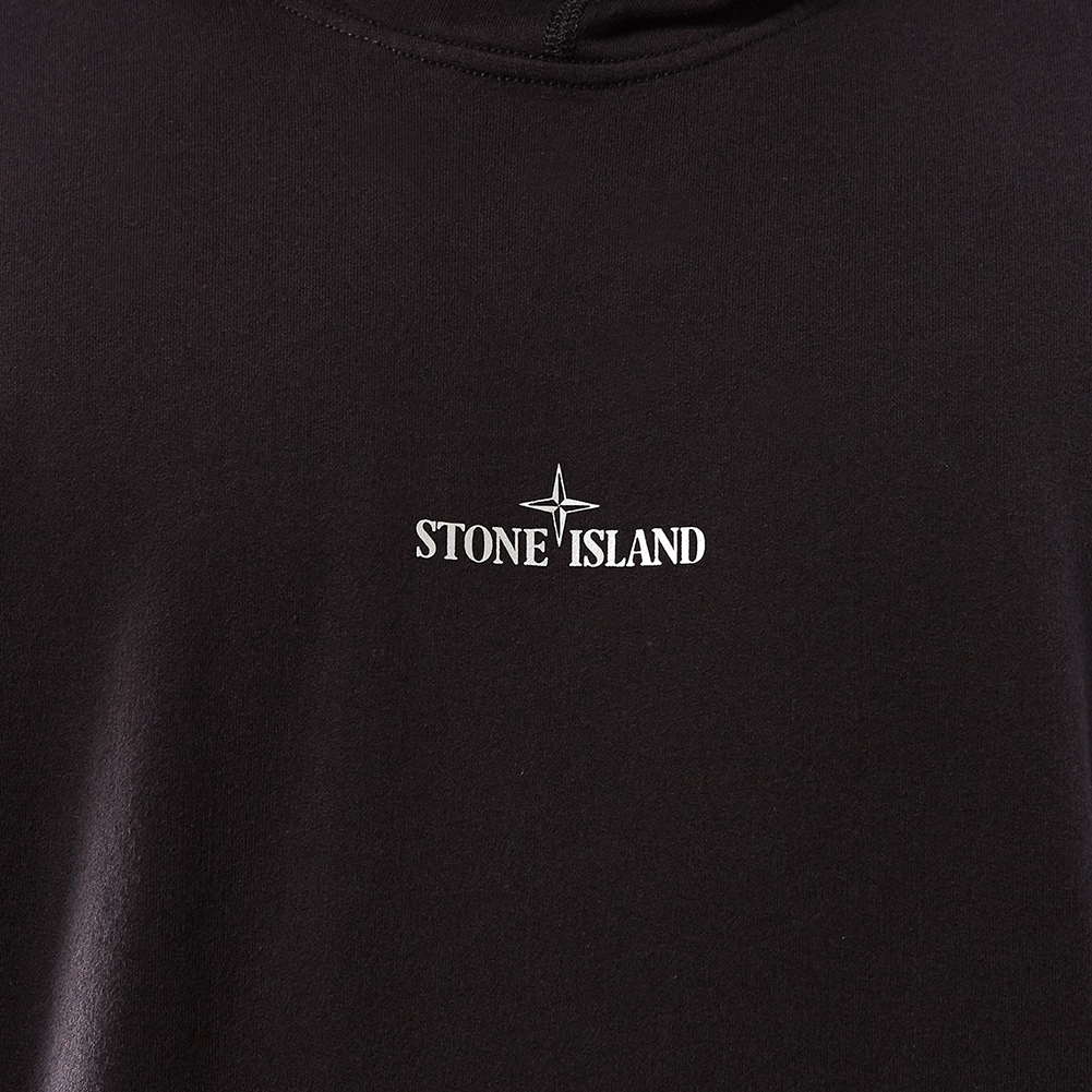 스톤아일랜드(STONE ISLAND) 로고 후드 남자 긴팔 기모 맨투맨 티셔츠 691560743 V0029