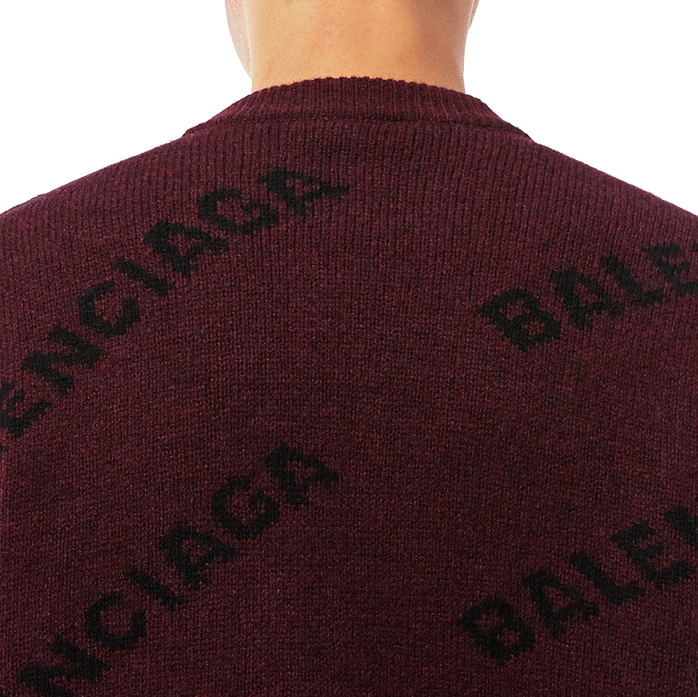 발렌시아가(BALENCIAGA) 로고 남자 울 니트 534493 T1473 6165