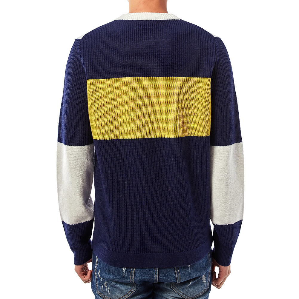 스톤아일랜드(STONE ISLAND) 로고 남자 울 니트 6915583B7 V0026