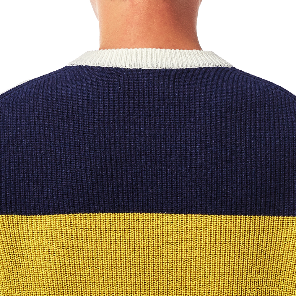 스톤아일랜드(STONE ISLAND) 로고 남자 울 니트 6915583B7 V0026