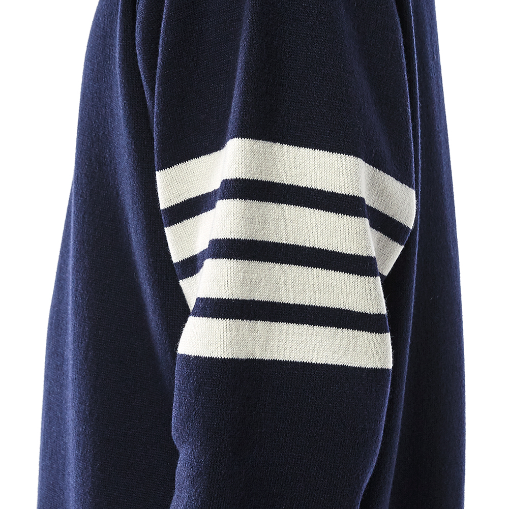 톰브라운(THOM BROWNE) 사선 완장 남자 캐시미어 니트 MJT111A 03884 415