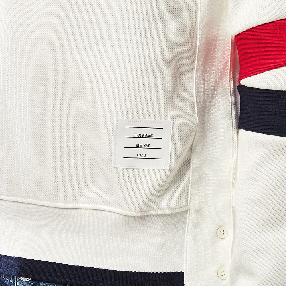 톰브라운(THOM BROWNE) 청키 크루넥 남자 긴팔 맨투맨 니트 티셔츠 MJT123A 03554 100