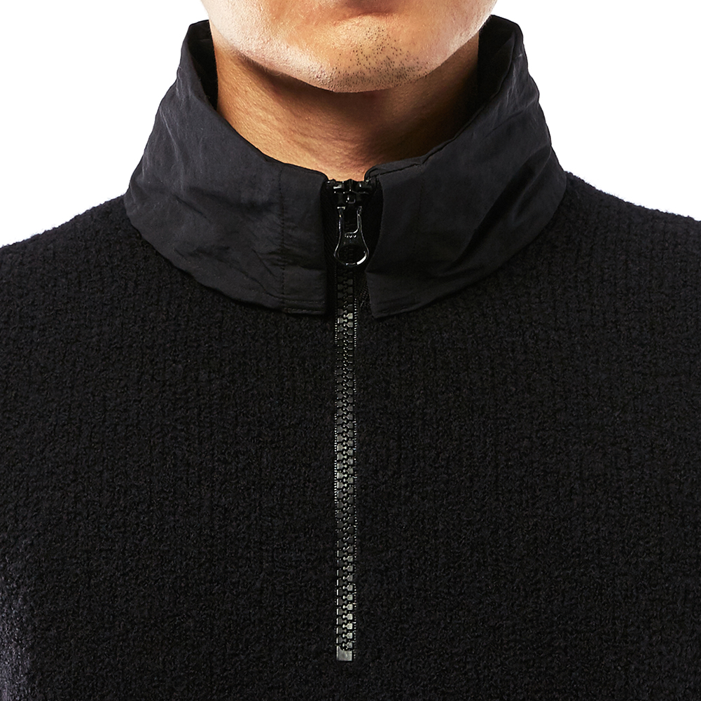 스톤아일랜드(STONE ISLAND) 와펜 반집업 남자 울 니트 6915557B3 V0029