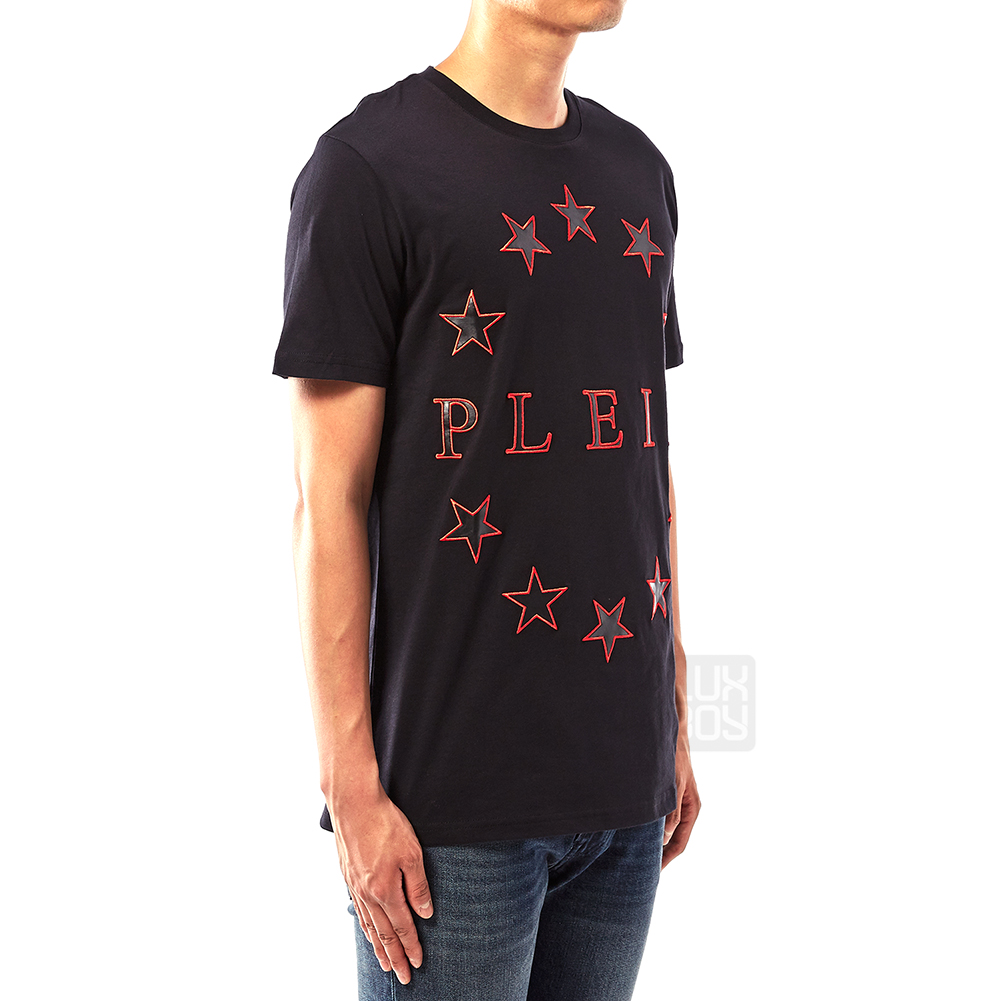 필립플레인(PHILIPP PLEIN) 플레인 로고 남자 반팔티셔츠 MTK2377 PJY002N 02