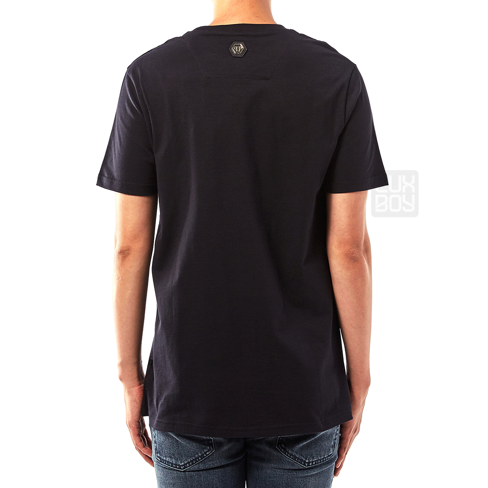 필립플레인(PHILIPP PLEIN) 플레인 로고 남자 반팔티셔츠 MTK2377 PJY002N 02