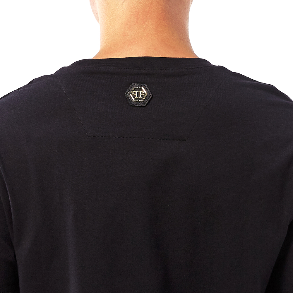 필립플레인(PHILIPP PLEIN) 플레인 로고 남자 반팔티셔츠 MTK2377 PJY002N 02