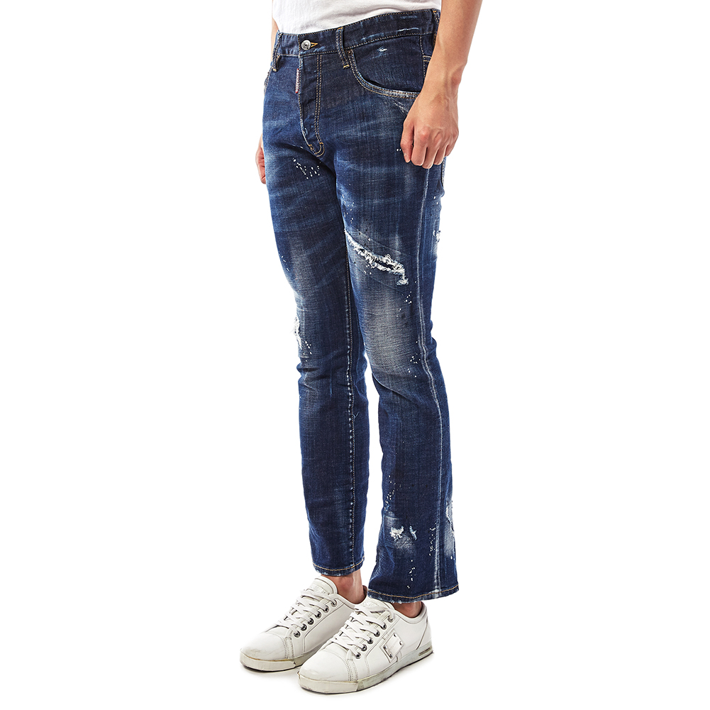 디스퀘어드2(DSQUARED2) 크롭 플레어 남자 진 S71LB0553 S30342 470