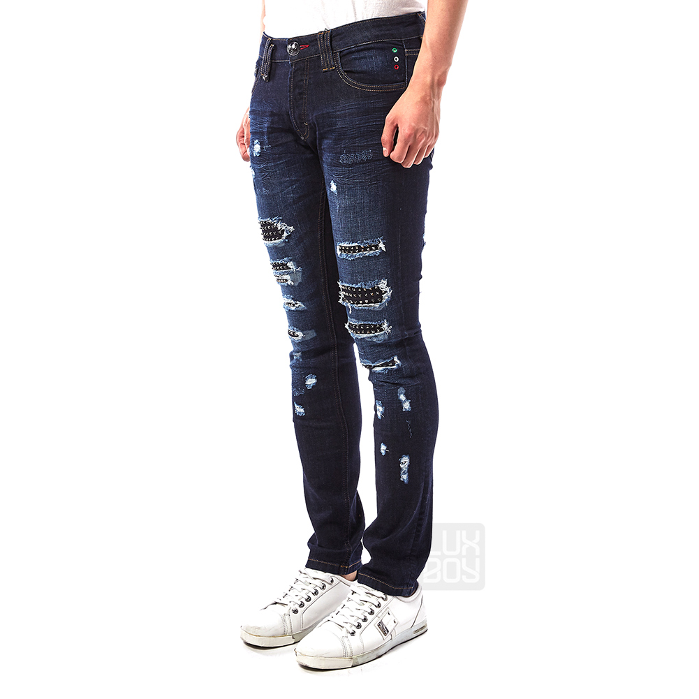 필립플레인(PHILIPP PLEIN) 슈퍼 스트레이트 컷 남자 진 MDT0944 PDE004N 14SG