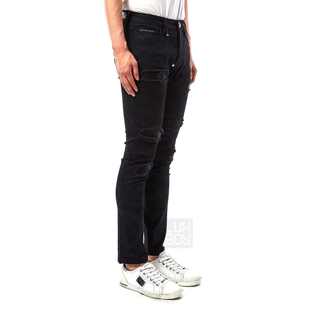 필립플레인(PHILIPP PLEIN) 카모 슈퍼 스트레이트 컷 남자 진 MDT1096 PDE004N 02