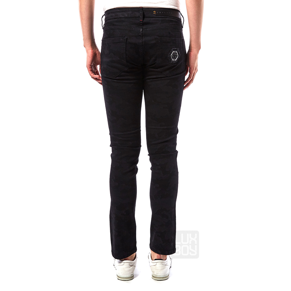 필립플레인(PHILIPP PLEIN) 카모 슈퍼 스트레이트 컷 남자 진 MDT1096 PDE004N 02