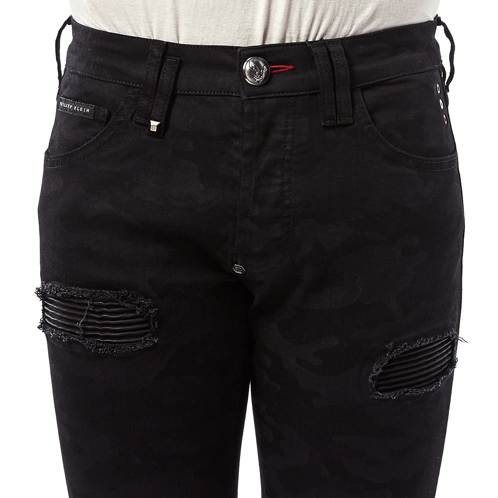 필립플레인(PHILIPP PLEIN) 카모 슈퍼 스트레이트 컷 남자 진 MDT1096 PDE004N 02