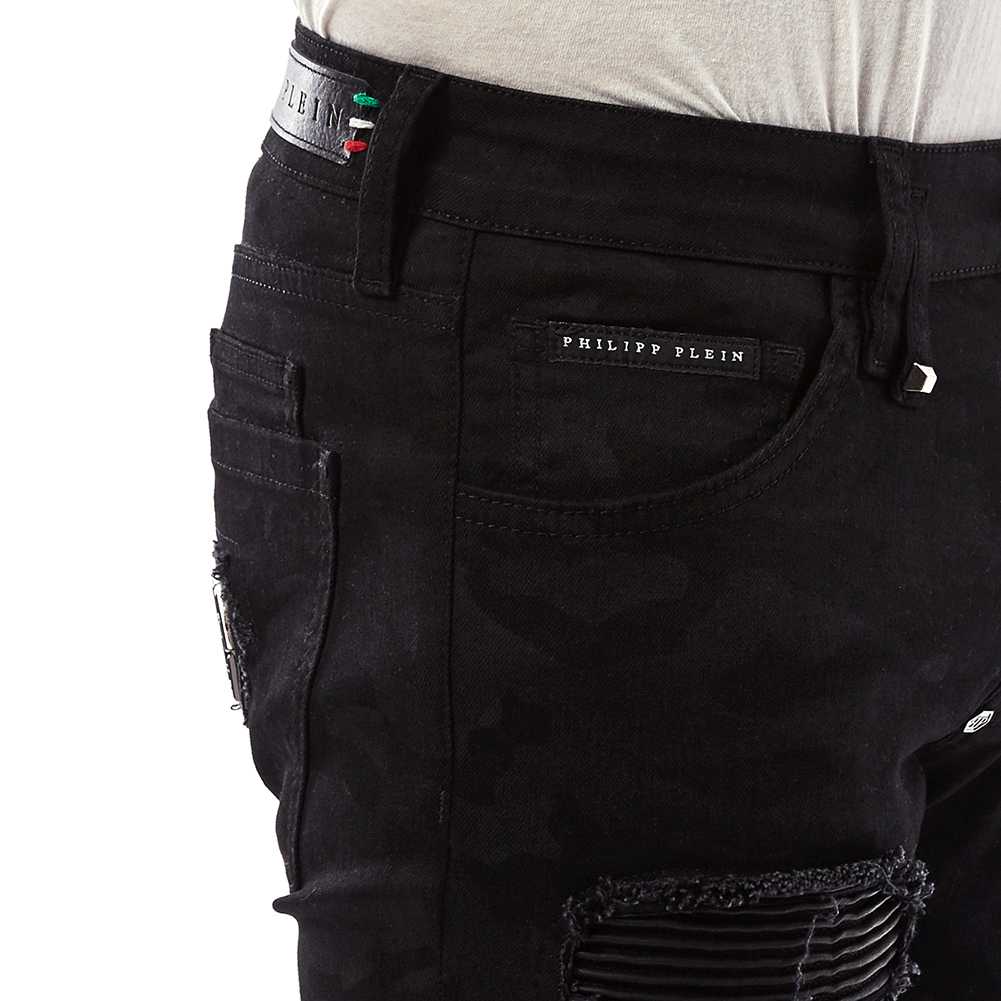 필립플레인(PHILIPP PLEIN) 카모 슈퍼 스트레이트 컷 남자 진 MDT1096 PDE004N 02