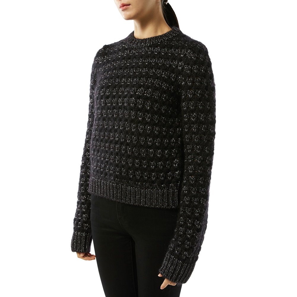 생로랑(SAINT LAURENT PARIS) 그래픽 스트라이프 여자 울 니트 531938 YA2VI 1081