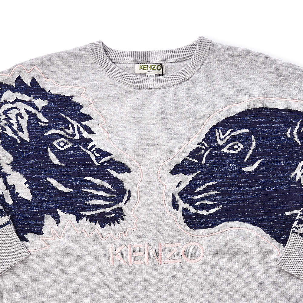 겐조키즈(KENZO KIDS) 타이거 프렌즈 키즈 니트 (성인착용가능) KM18018 25 8A12A
