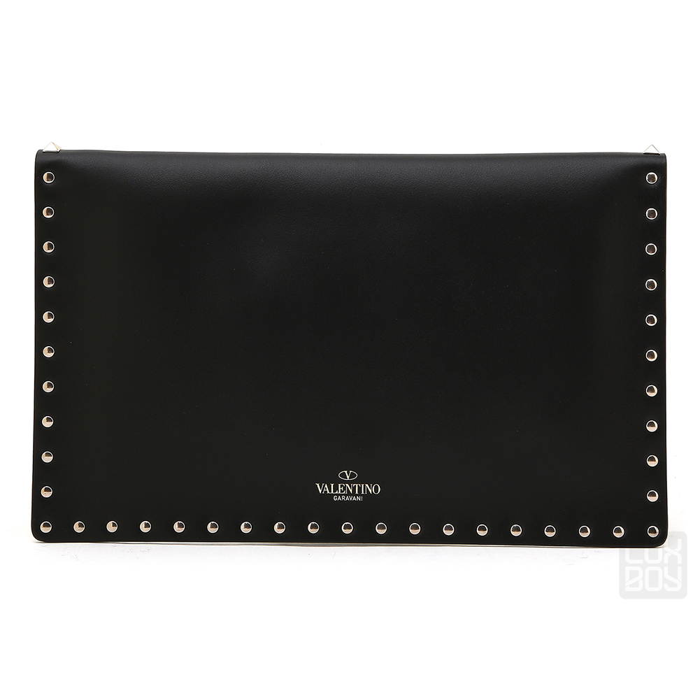 발렌티노(VALENTINO) 락스터드 엔벨롭 여자 클러치/파우치백 PW0P0P56BOL 0NO