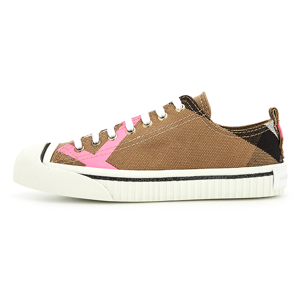 버버리(BURBERRY) 체크 여자 스니커즈 BOURNE 4066353
