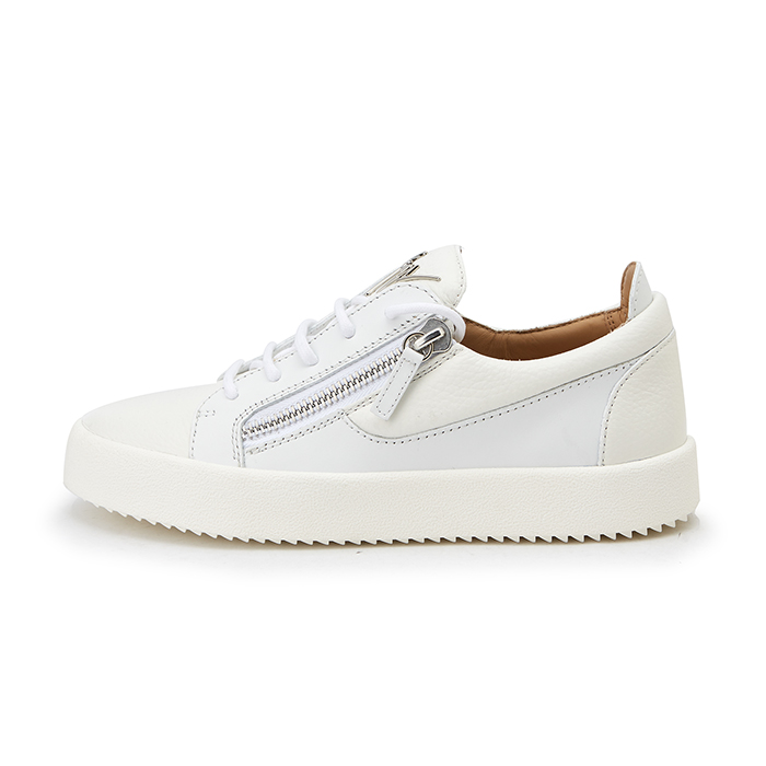 쥬세페자노티(GIUSEPPE ZANOTTI) 메이런던 프랭키 남자 더블지퍼 스니커즈 RU70000 050 BIANCO