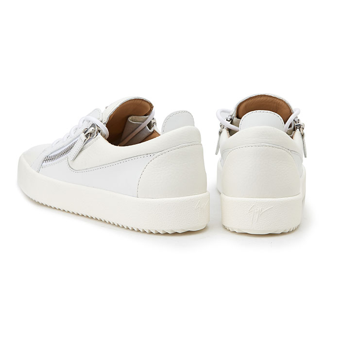 쥬세페자노티(GIUSEPPE ZANOTTI) 메이런던 프랭키 남자 더블지퍼 스니커즈 RU70000 050 BIANCO