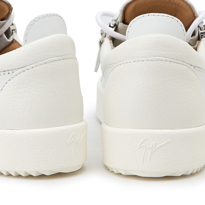 쥬세페자노티(GIUSEPPE ZANOTTI) 메이런던 프랭키 남자 더블지퍼 스니커즈 RU70000 050 BIANCO
