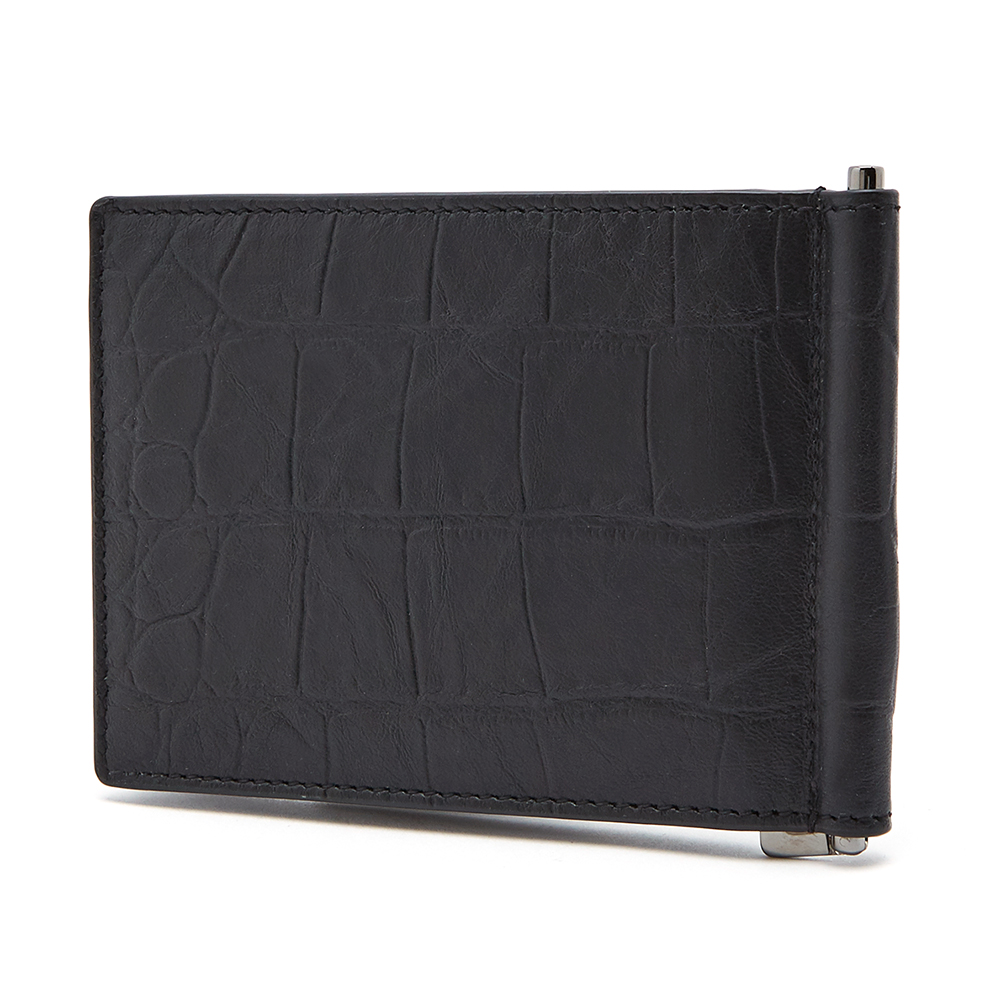 생로랑(SAINT LAURENT PARIS) 모노그램 크로커다일 남자 머니클립 485630 C9H0U 1000