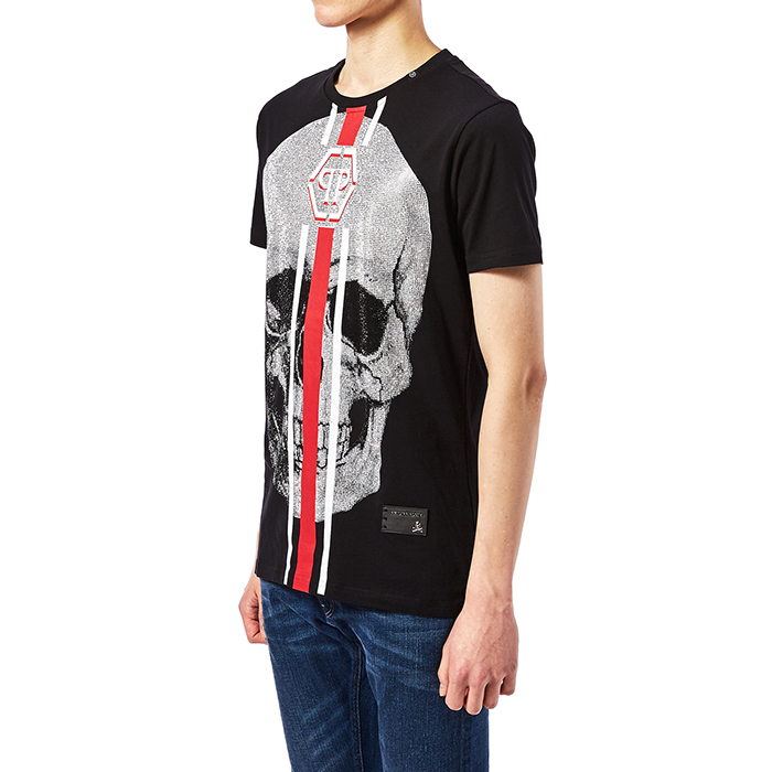 필립플레인(PHILIPP PLEIN) 쉐이크 남자 반팔티셔츠 MTK1863 PJY002N 0213