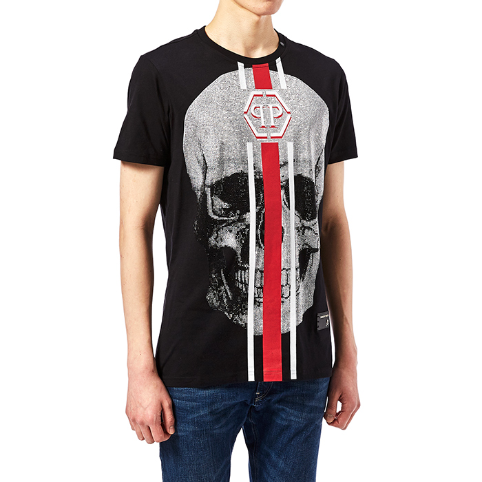 필립플레인(PHILIPP PLEIN) 쉐이크 남자 반팔티셔츠 MTK1863 PJY002N 0213