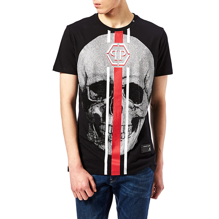 필립플레인(PHILIPP PLEIN) 쉐이크 남자 반팔티셔츠 MTK1863 PJY002N 0213