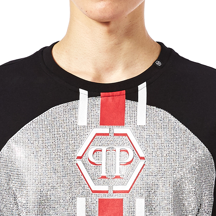 필립플레인(PHILIPP PLEIN) 쉐이크 남자 반팔티셔츠 MTK1863 PJY002N 0213