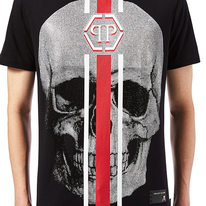 필립플레인(PHILIPP PLEIN) 쉐이크 남자 반팔티셔츠 MTK1863 PJY002N 0213
