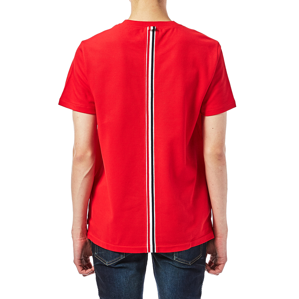 톰브라운(THOM BROWNE) 스트라이프 남자 반팔티셔츠 MJS056A 00050 600