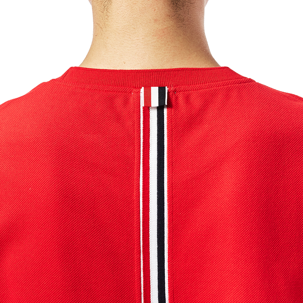 톰브라운(THOM BROWNE) 스트라이프 남자 반팔티셔츠 MJS056A 00050 600